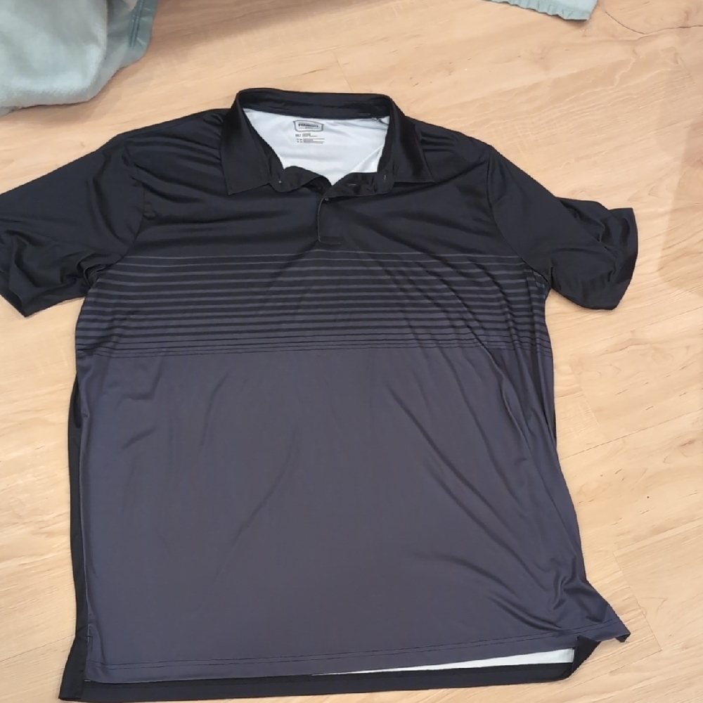 3XT Tall Foundry Men's Black Polo Shirt NWOT